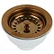 Venice Copper Basket Strainer Kitchen Sink Waste Large Image