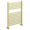 Venice Cubo Heated Towel Rail - Brushed Brass (690 x 500mm)