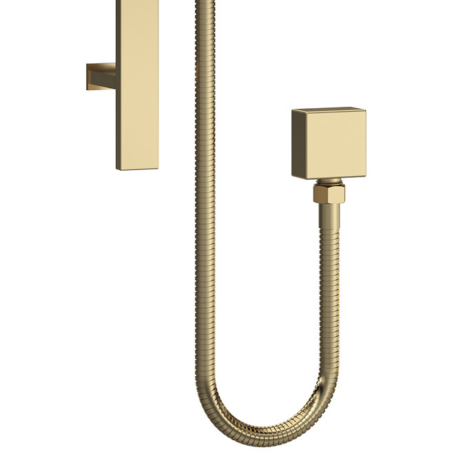 Venice Cubo Brushed Brass Modern Slider Rail Kit  Feature Large Image