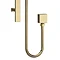 Venice Cubo Brushed Brass Modern Slider Rail Kit  Feature Large Image