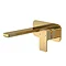 Venice Cubo Brushed Brass Wall Mounted Basin Mixer Large Image