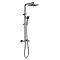 Venice Cubo Brushed Gun Metal Modern Thermostatic Shower