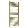 Venice Cubo Heated Towel Rail - Brushed Brass (1110 x 500mm)