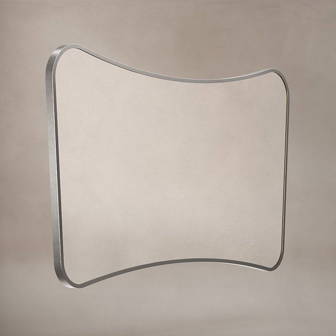 Venice Delphine 1200 x 700mm Curved Mirror – Brushed Nickel