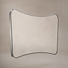 Venice Delphine 1200 x 700mm Curved Mirror – Brushed Nickel