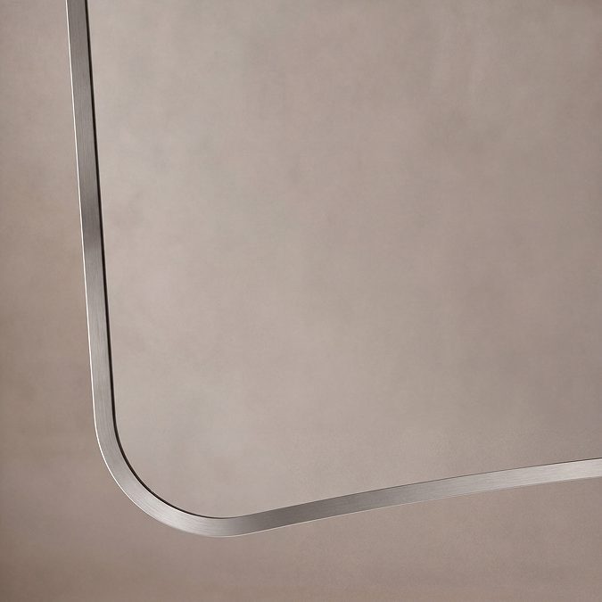 Venice Delphine 1200 x 700mm Curved Mirror – Brushed Nickel