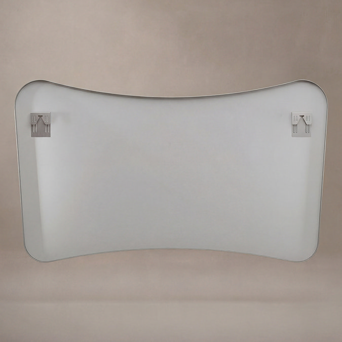 Venice Delphine 1200 x 700mm Curved Mirror – Brushed Nickel