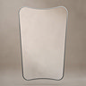 Venice Delphine 600 x 900mm Curved Mirror – Brushed Nickel