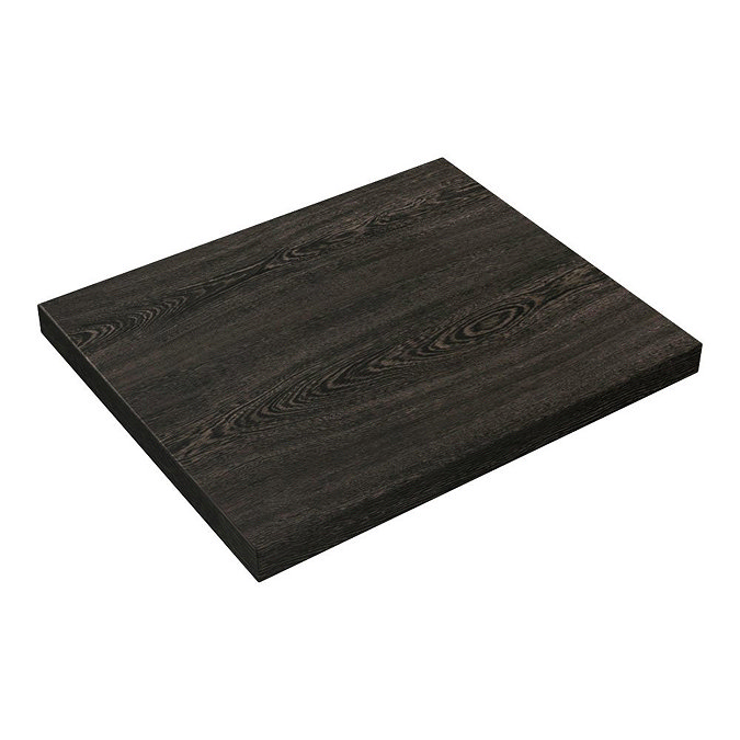 Venice Floating Basin Shelf (Dark Oak - 600mm incl. Curved Rectangular Basin)