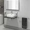 Venice Floating Basin Shelf (Gloss Grey - 600mm Wide)  In Bathroom Large Image