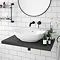 Venice Floating Basin Shelf (Gloss Grey - 800mm Wide)  Profile Large Image