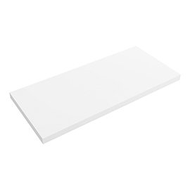 Venice Floating Basin Shelf (Gloss White - 1000mm Wide) Medium Image