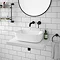 Venice Floating Basin Shelf (Gloss White - 600mm Wide)  In Bathroom Large Image