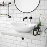 Venice Floating Basin Shelf (Gloss White - 800mm Wide)  Profile Large Image