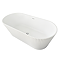 Venice Fluted 1700 x 790mm Double Ended Freestanding Bath Gloss White