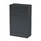 Venice Fluted 500mm Anthracite WC Unit  Large Image