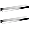 Venice Fluted 500mm Green Vanity Unit - Floor Standing 2 Door Unit with Chrome Handles
