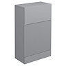Venice Fluted 500mm Grey WC Unit