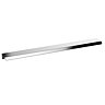 Venice Fluted 600mm White Vanity Unit - Wall Hung 2 Drawer Unit with White Worktop & Chrome Handles 