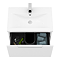 Venice Fluted 600mm White Vanity Unit - Wall Hung Single Drawer Unit with Chrome Handle
