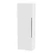 Venice Fluted Wall Hung Tall Storage Cabinet - White Large Image