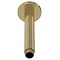 Venice Giro 150mm Brushed Brass Round Ceiling Shower Arm Large Image