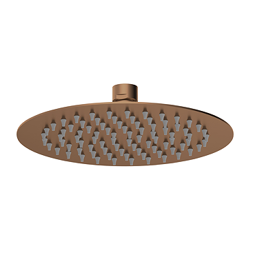 Venice Giro 200mm Round Fixed Shower Head - Brushed Bronze