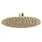 Venice Giro 200mm Round Fixed Shower Head - Brushed Brass Large Image