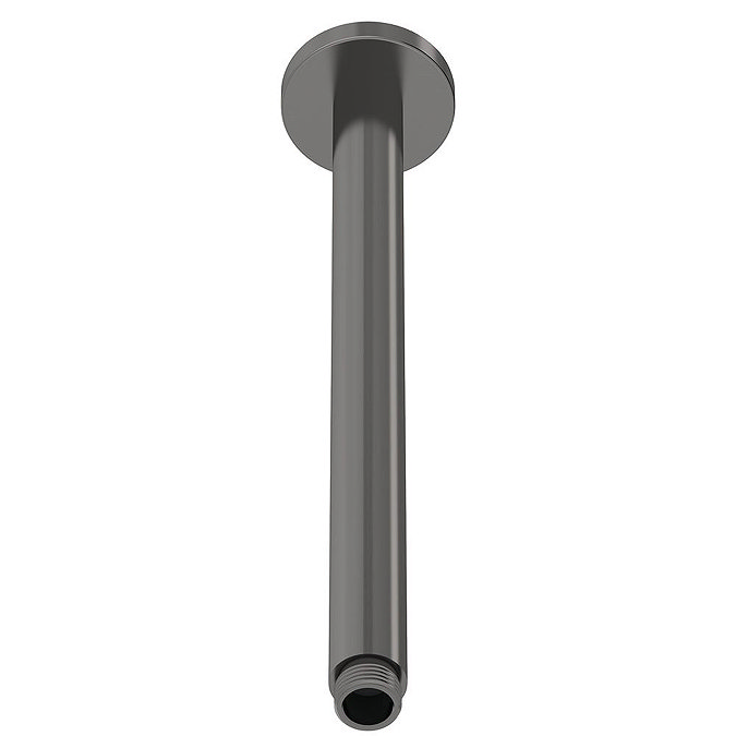 Venice Giro 300mm Brushed Gun Metal Round Ceiling Mounted Shower Arm Large Image