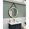 Arezzo Brushed Brass 600mm Round LED Illuminated Anti-Fog Bathroom Mirror  Feature Large Image