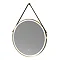 Arezzo Brushed Brass 800mm Round LED Illuminated Anti-Fog Bathroom Mirror Large Image