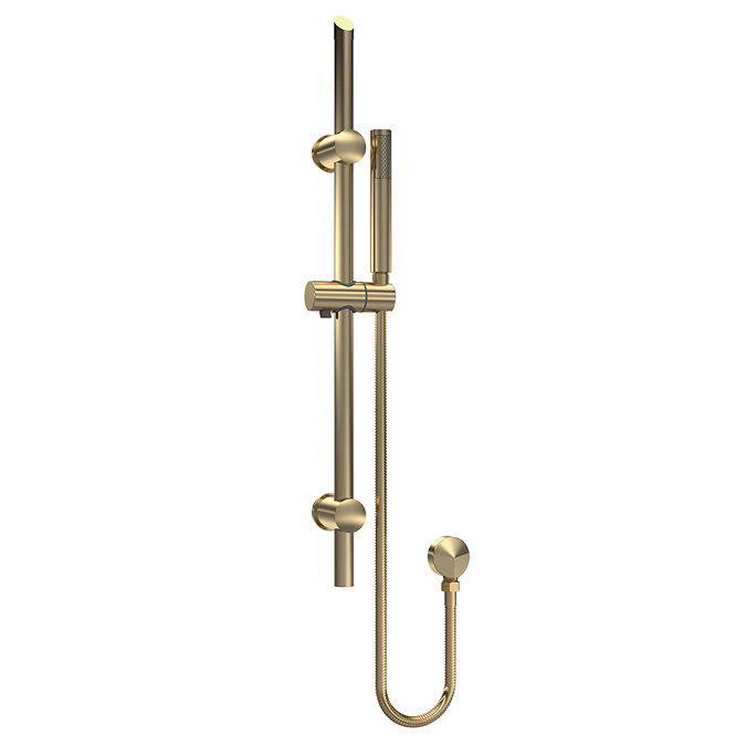 Venice Giro Brushed Brass Modern Slider Rail Kit Large Image