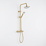 Venice Giro Brushed Brass Modern Thermostatic Shower