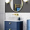 Venice Giro Brushed Brass Wall Mounted Basin Mixer Profile Large Image
