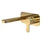 Venice Giro Brushed Brass Wall Mounted Basin Mixer Large Image