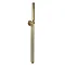 Venice Giro Outlet Elbow w. Parking Bracket & Shower Handset - Brushed Brass  Profile Large Image