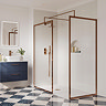 Venice Giro Round Outlet Elbow with Parking Bracket & Shower Handset - Brushed Bronze