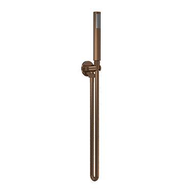 Venice Giro Round Outlet Elbow with Parking Bracket & Shower Handset - Brushed Bronze