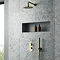 Venice Giro Twin Thermostatic Shower Valve with Diverter - Brushed Brass  Feature Large Image