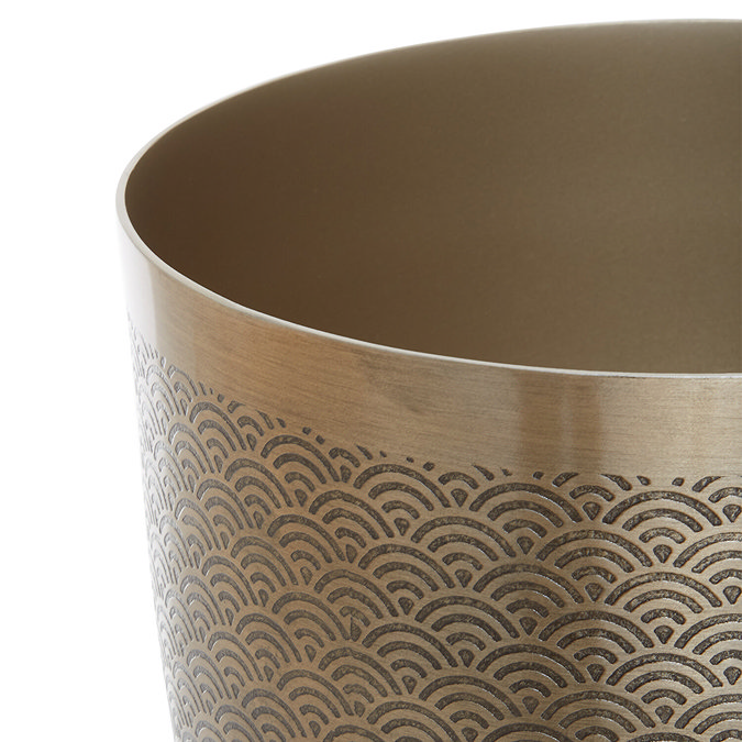 Venice Gold Etched Waste Bin