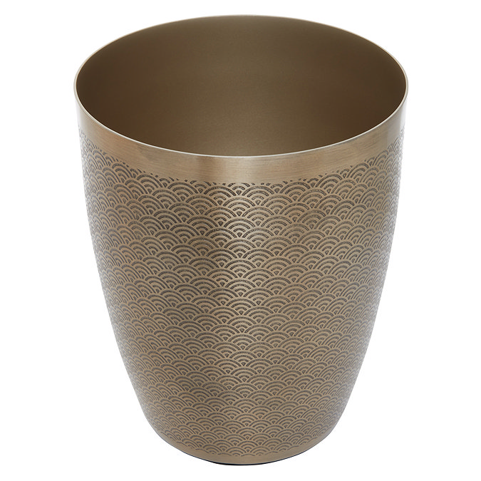 Venice Gold Etched Waste Bin