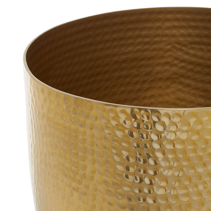 Venice Gold Hammered Waste Bin