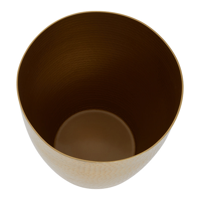 Venice Gold Hammered Waste Bin