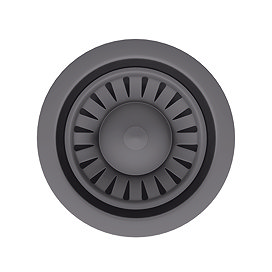 Venice Gun Metal Basket Strainer Kitchen Sink Waste Gun Metal