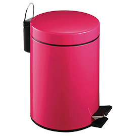 Venice Hot Pink 3 Litre Pedal Bin