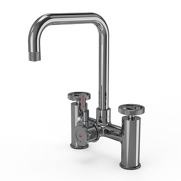Bower 3-in-1 Instant Boiling Water Tap - Industrial Bridge Chrome with Boiler & Filter  Feature Large Image