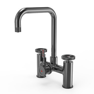 Bower 3-in-1 Instant Boiling Water Tap - Industrial Bridge Gun metal with Boiler & Filter  Feature Large Image