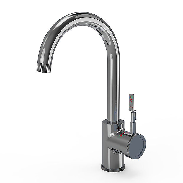 Venice Industrial Single Lever Chrome 3-in-1 Instant Boiling Water Kitchen Tap with Boiler & Filter 