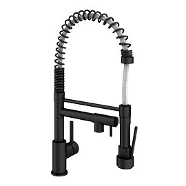 Venice Kitchen Mixer Tap with Swivel Spout & Directional Spray - Matt Black