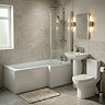 Venice L-Shaped 1700 Complete Bathroom Package